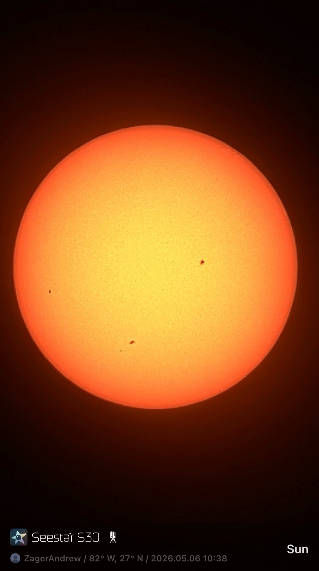 Sun photo